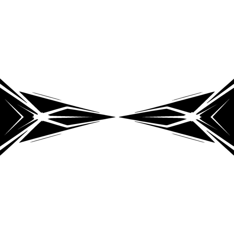 Abstract Geometric Composition In Black And White, Modern Element vector