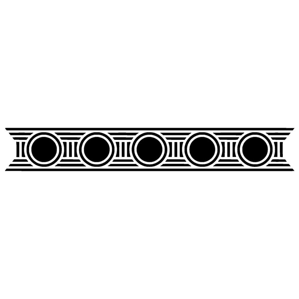 Minimalist Geometric Border Illustration vector