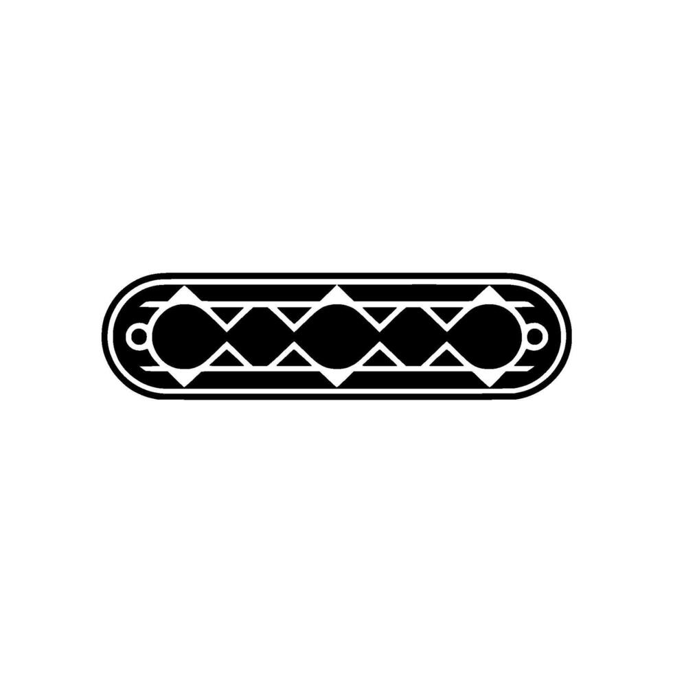 Minimalist Geometric Emblem Black Silver Abstract vector