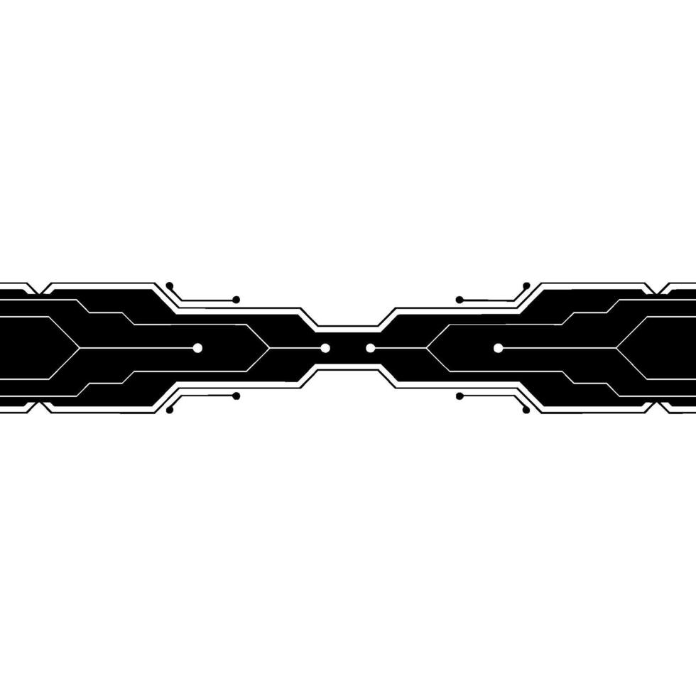 Minimalist Tech Circuit Board On Light Gray Background vector
