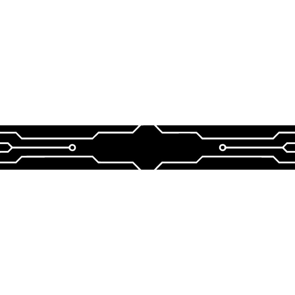 Black And White Circuit Board Line On White Background vector