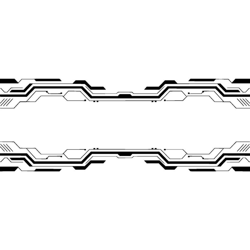 Futuristic Circuitry Lines On Gradient Gray Technology Background vector