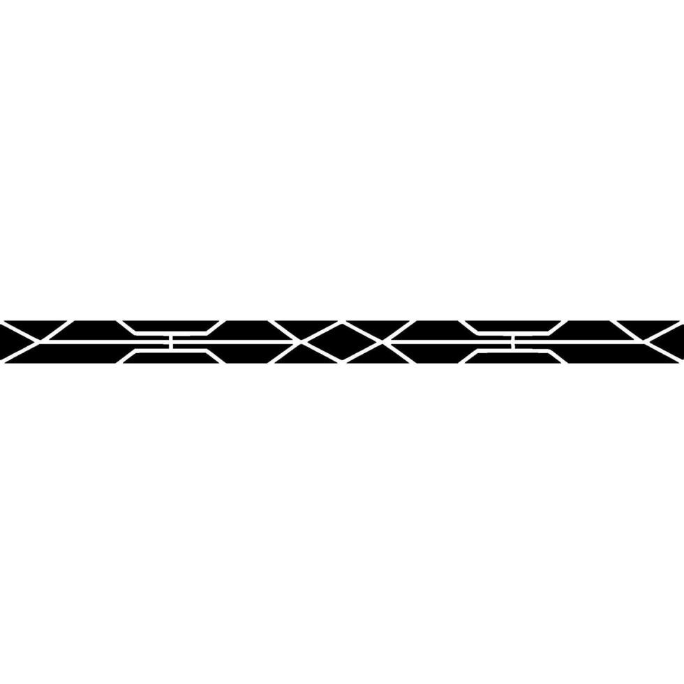 Minimalist Black Geometric Border On White Background - Abstract vector