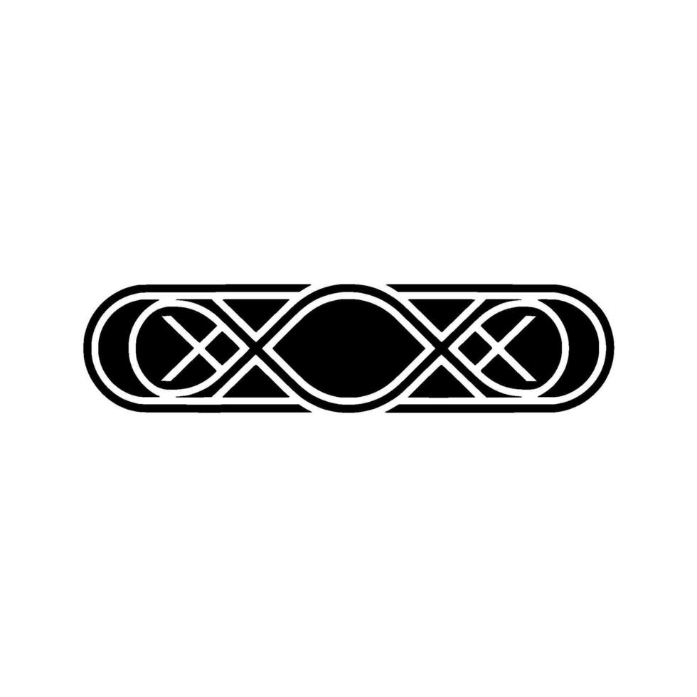 Minimalist Abstract Ornament Black White, Geometric, Modern vector