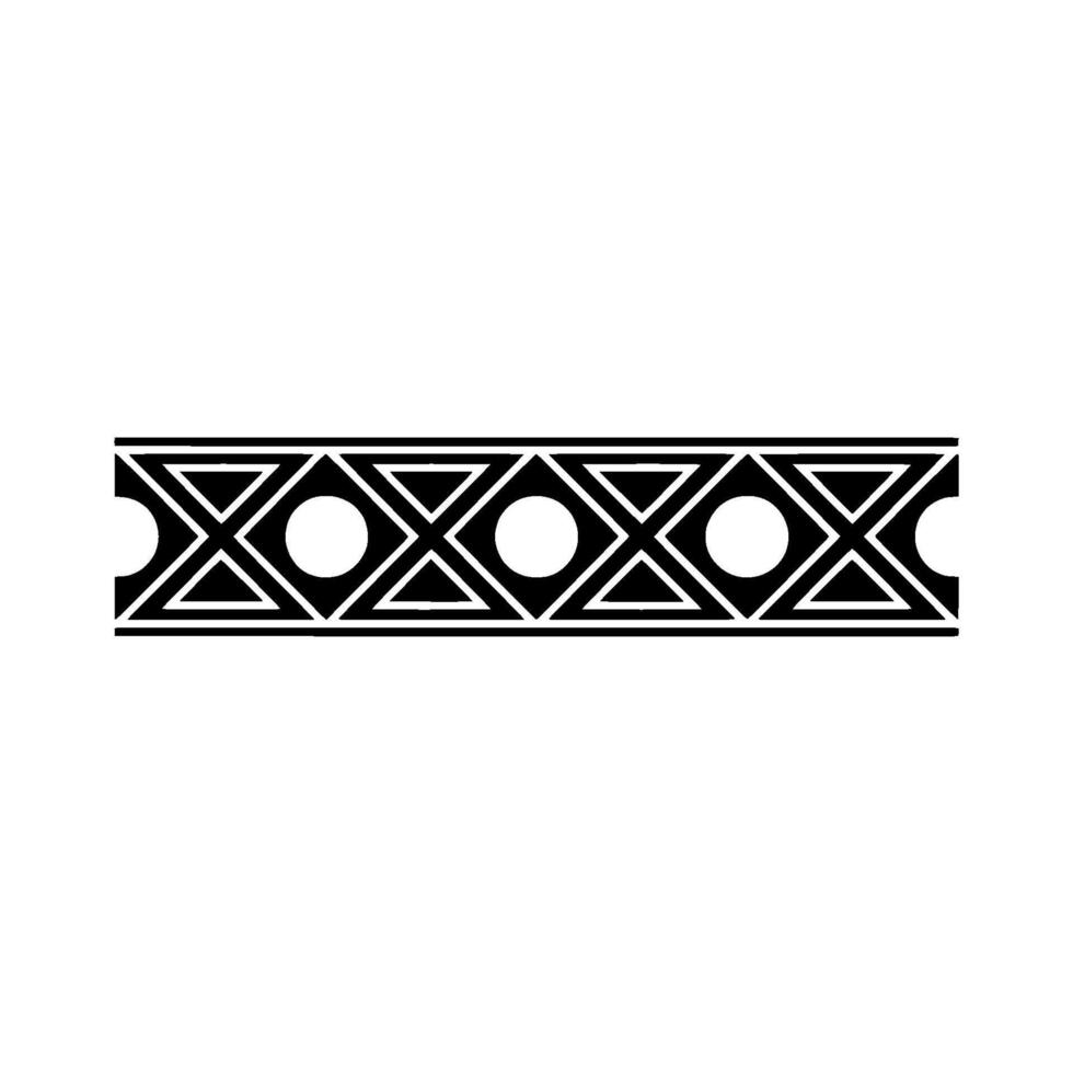 Geometric Border Element Black And White vector