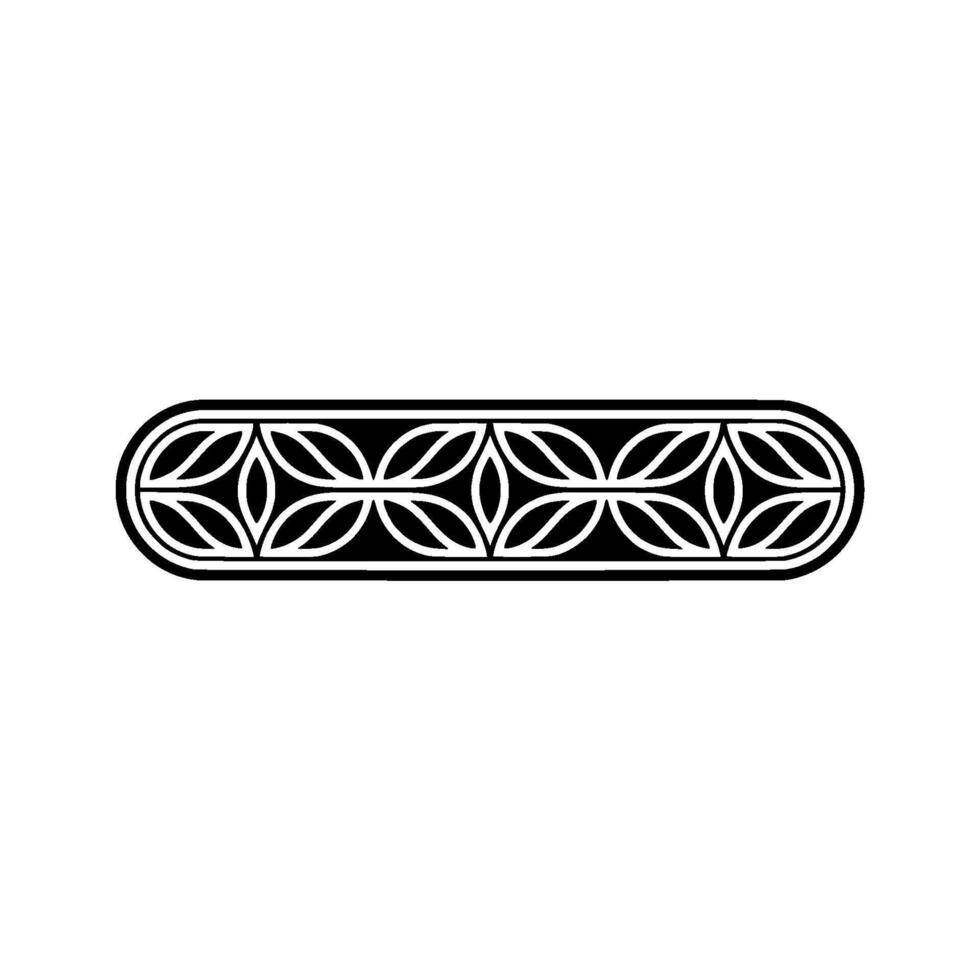 Elegant Black And White Floral Border On A Clean Background vector