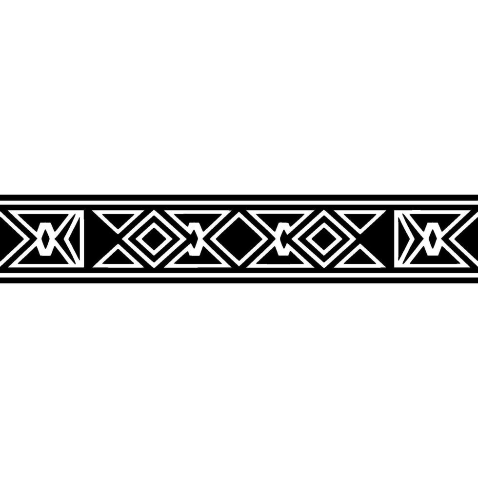 Geometric Border Black, Silver, White, Minimalist vector
