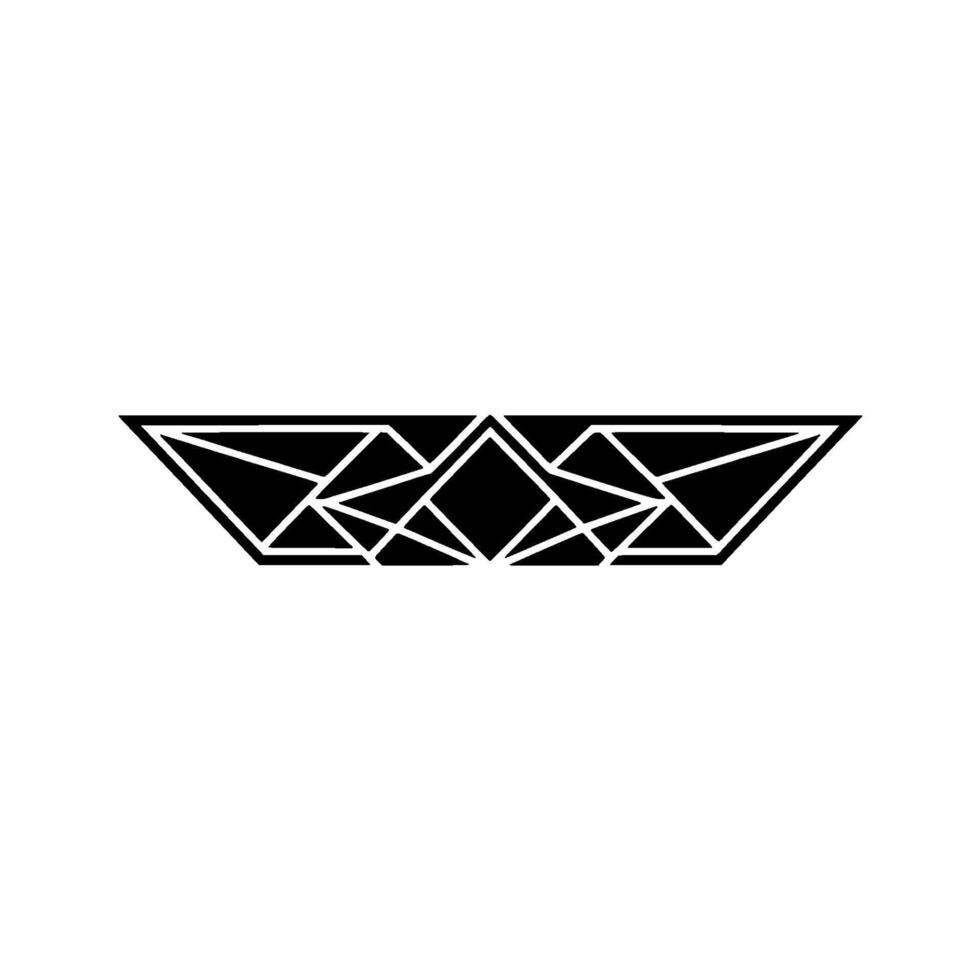 Geometric Abstract Modern Black And White Element vector