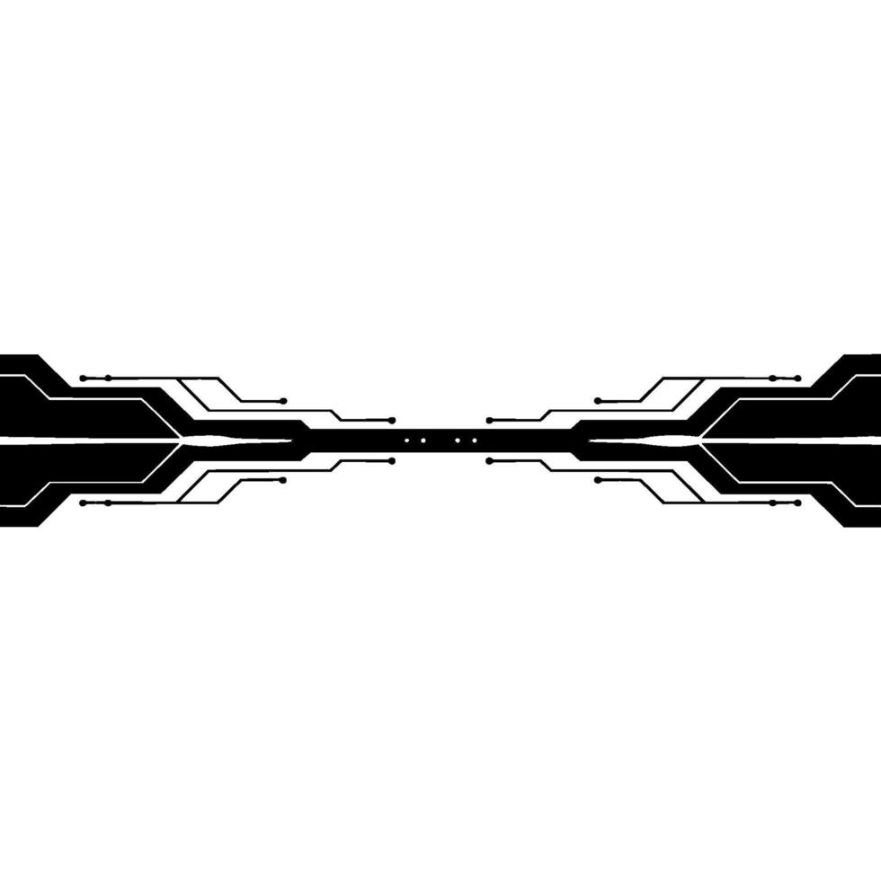 Abstract Tech Background Symmetrical Circuitry On Light Gray vector