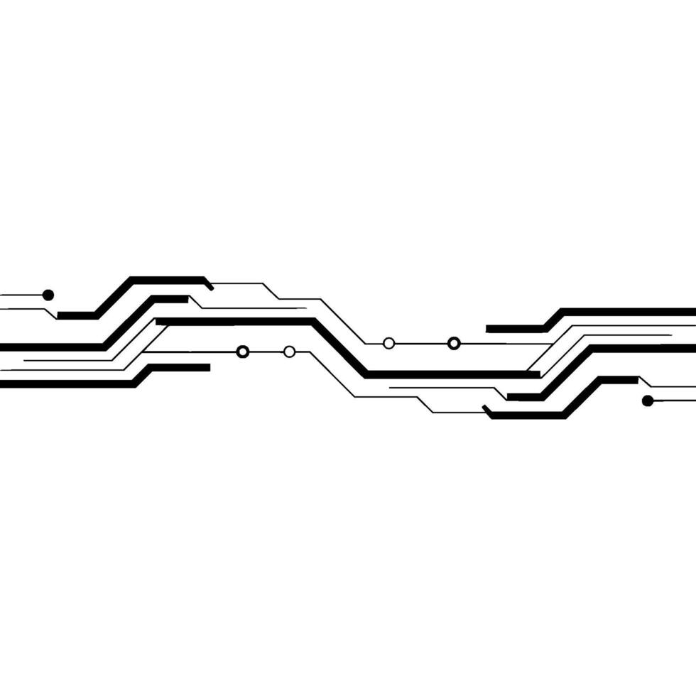 Minimalist Circuit Board Digital Technology Illustration vector