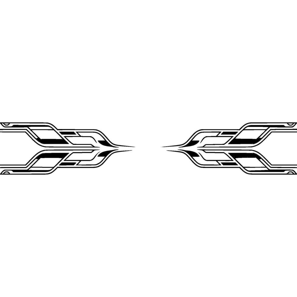 Geometric Minimalist With Symmetry And Futuristic Lines vector