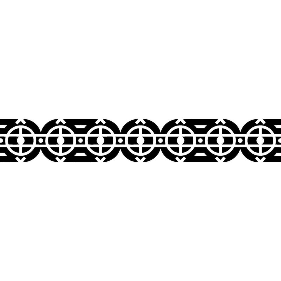 Geometric Pattern Border In Black And White On Gradient Background vector