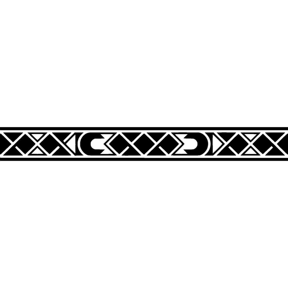 Geometric Border Black White Pattern On Gradiant Background vector