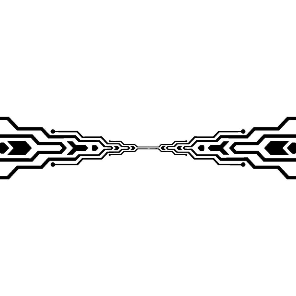Abstract Tech Circuitry On White Background - Circuit vector