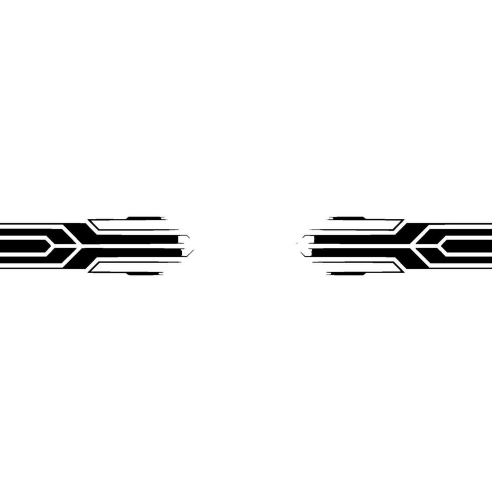 Futuristic Tech Abstract Black Silver Elements On White Background vector