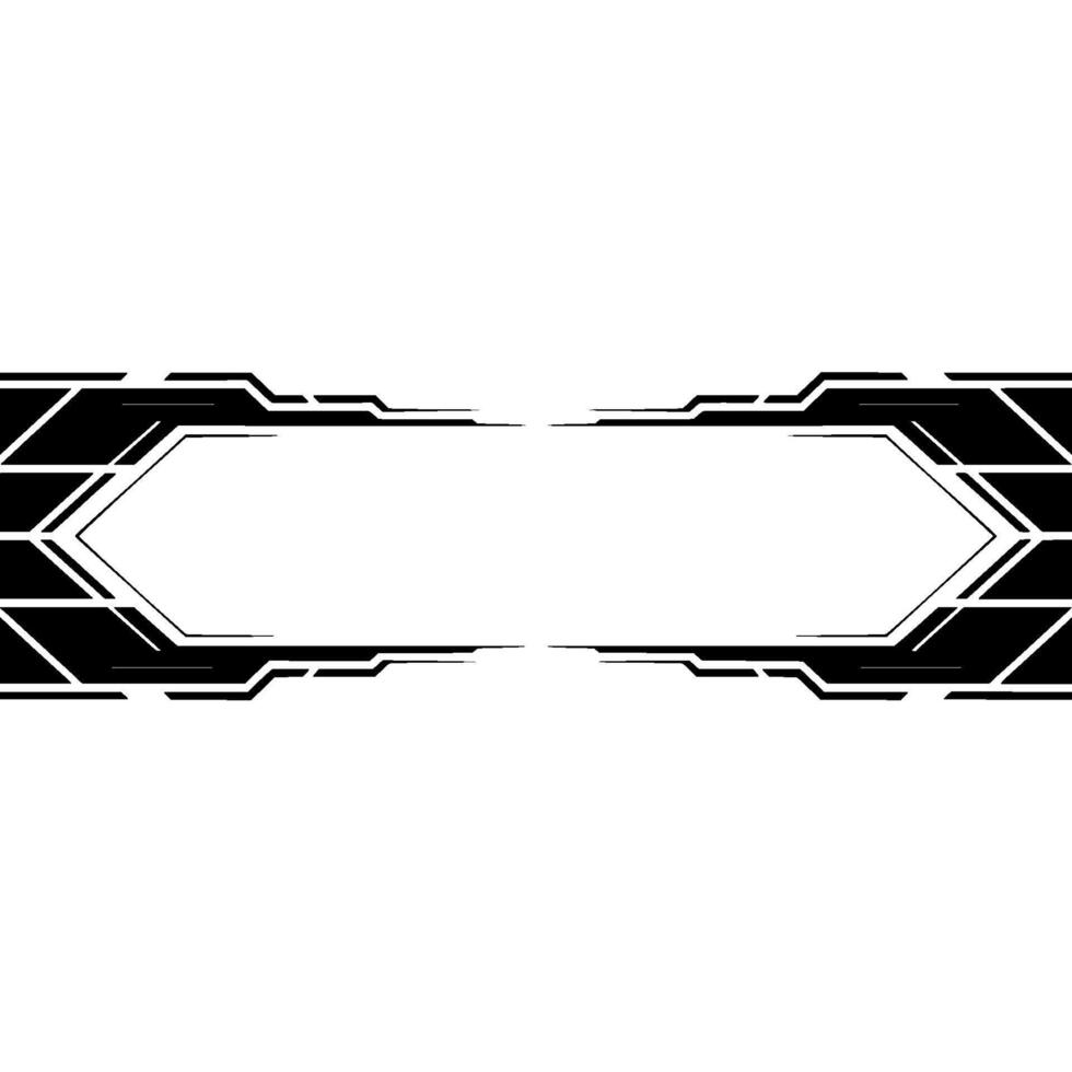 Geometric Cyberpunk Background, White And Black, Minimalist vector