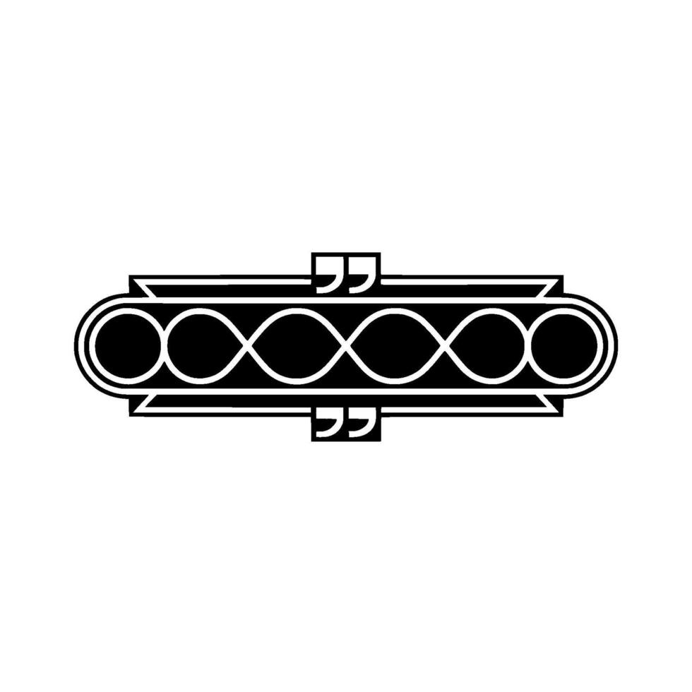 Art Deco Infinity Quote Minimalist vector