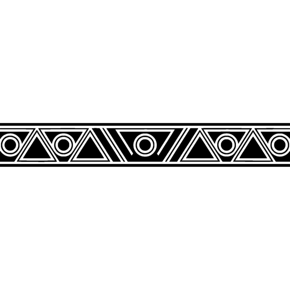 Geometric Border Triangles Circles, Illustration vector