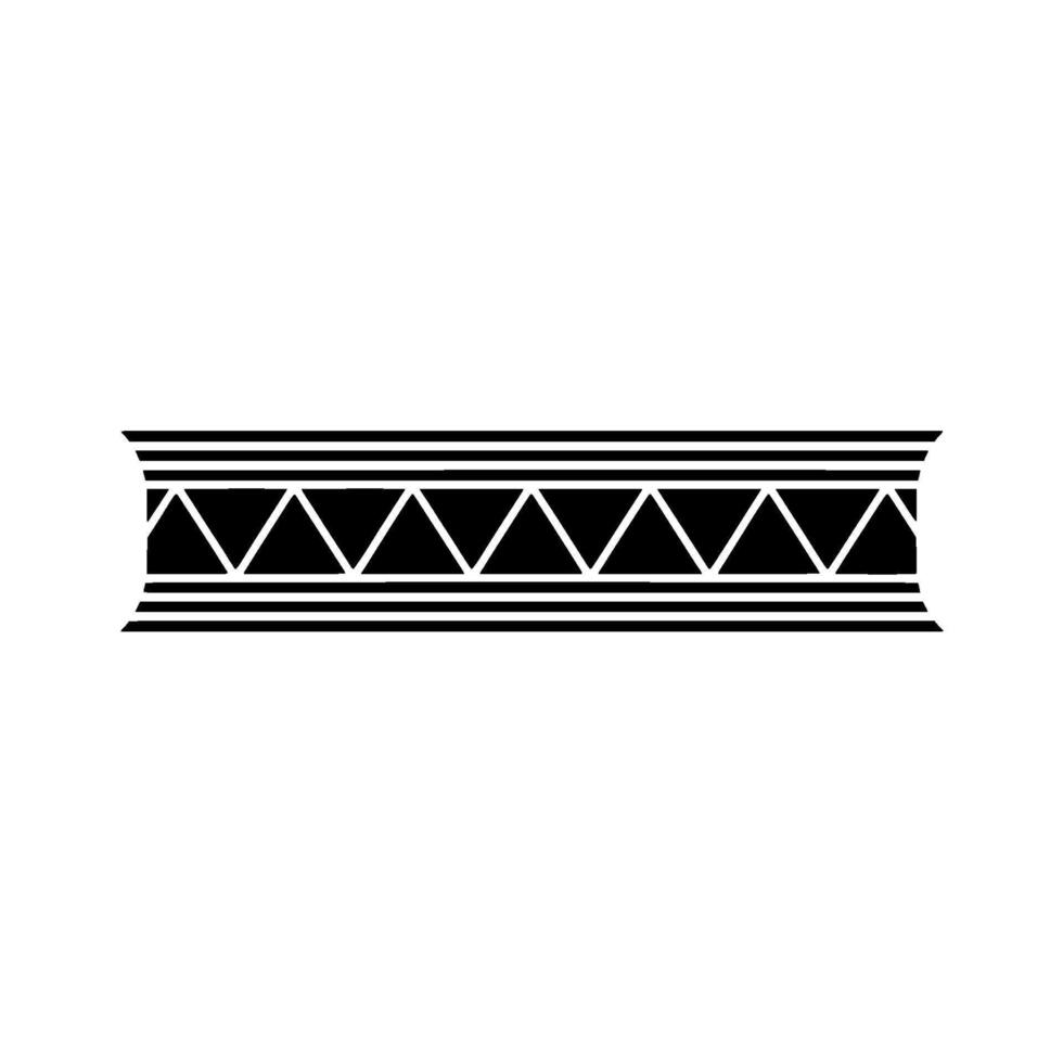 Modern Geometric Patterned Border Illustration vector