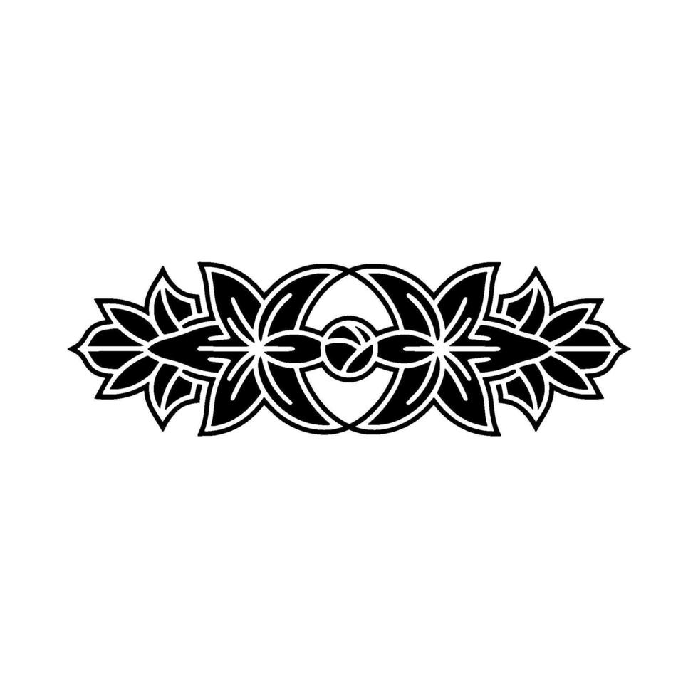Elegant Black Floral Border on White, Minimalist Aesthetic vector