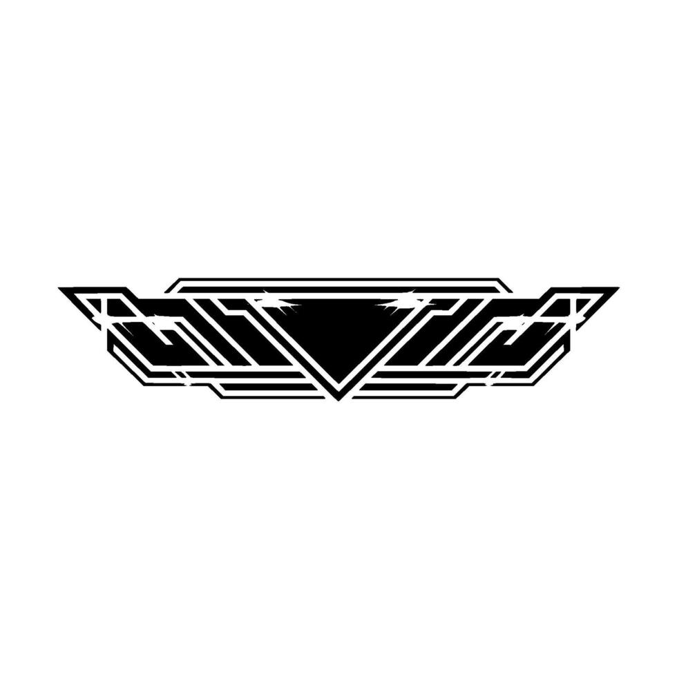 Geometric Art Deco with Glossy Highlights vector