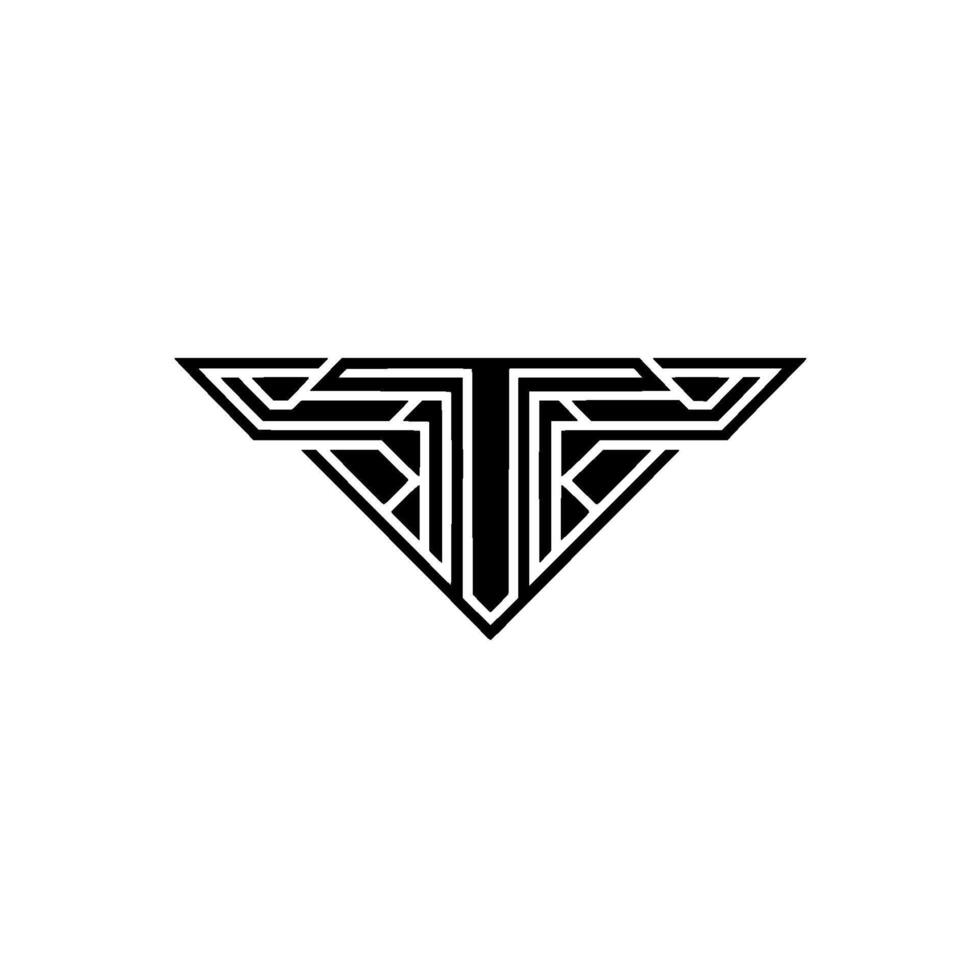 Minimalist Art Deco, Black and White Geometric on White Background vector