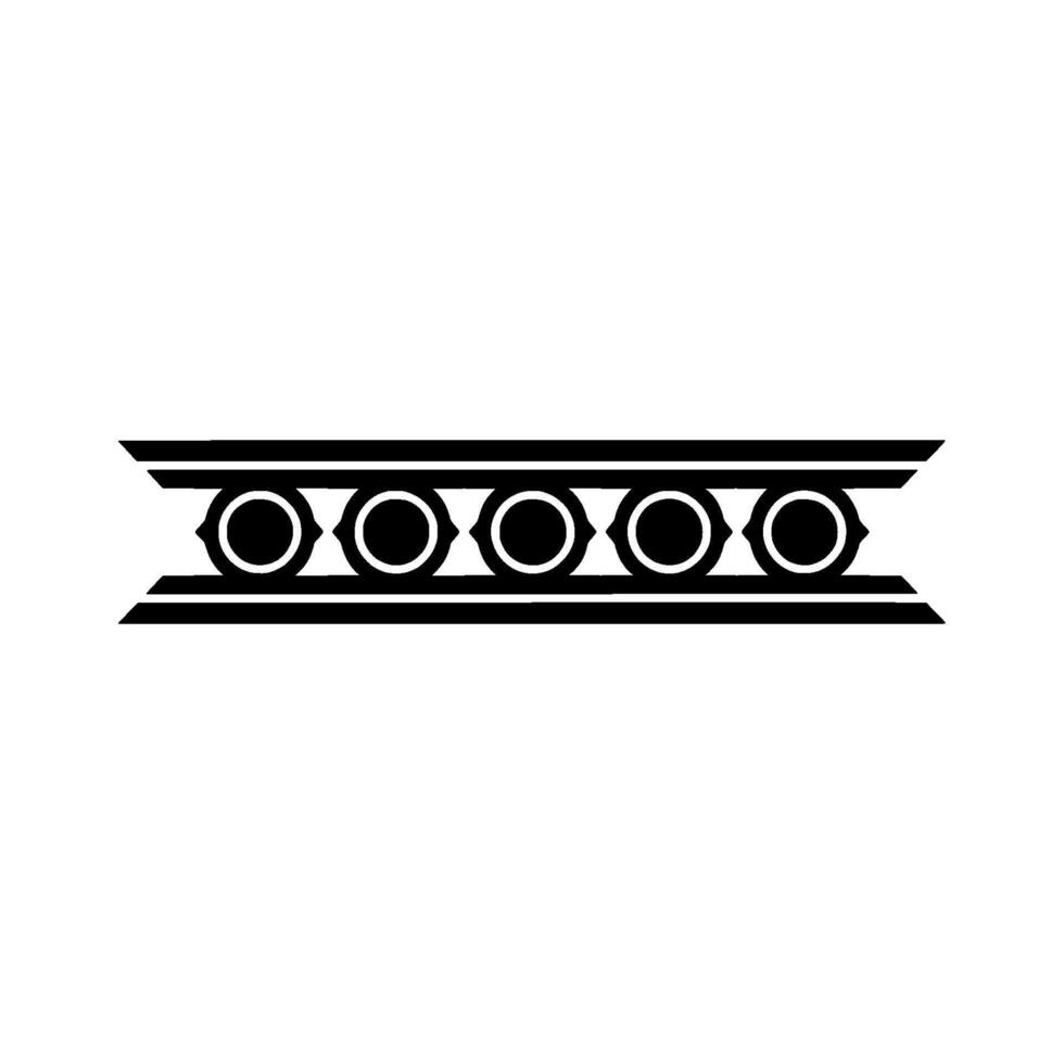 Minimalist Decorative Pattern Black and White vector