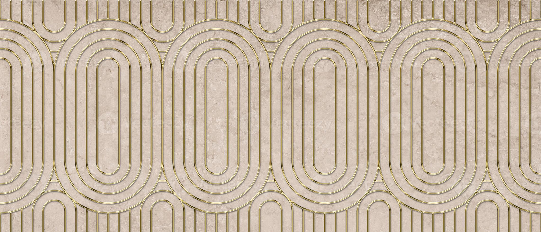 Geometric Seamless Pattern with Natural Textures photo