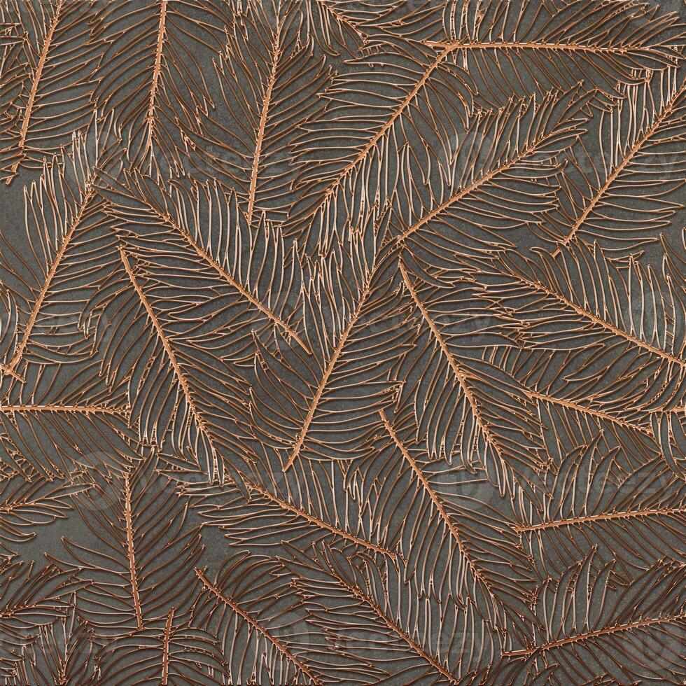 a gray and brown tile pattern with a wooden border photo