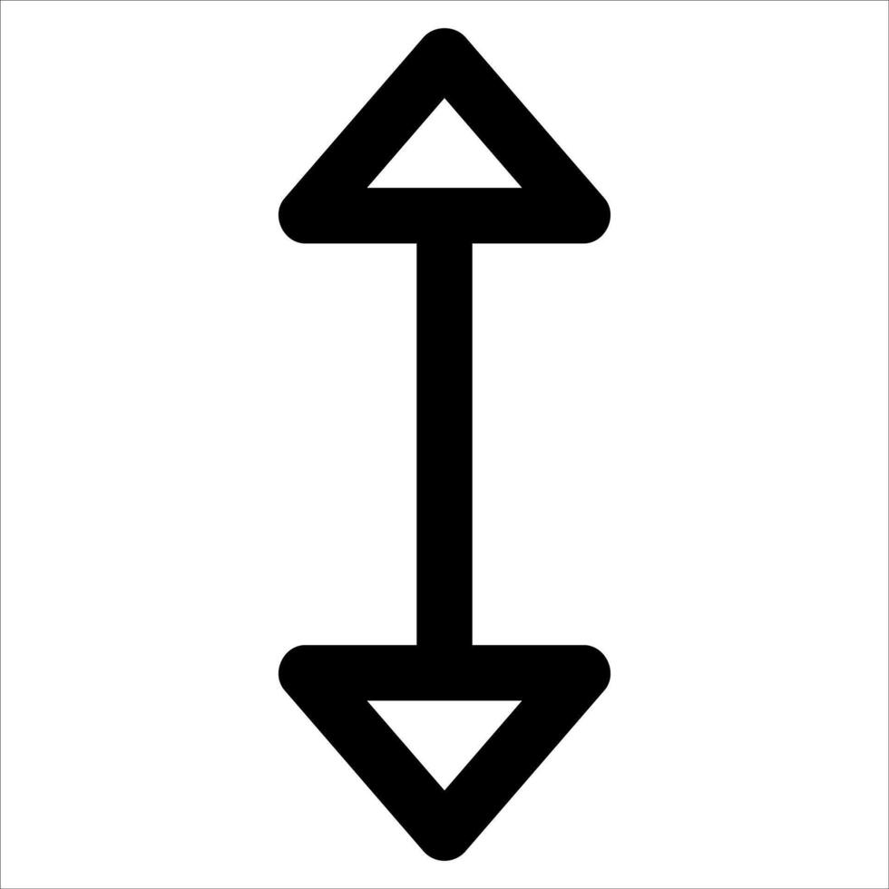 A unique new black and white arrow pointing to the right in white background vector