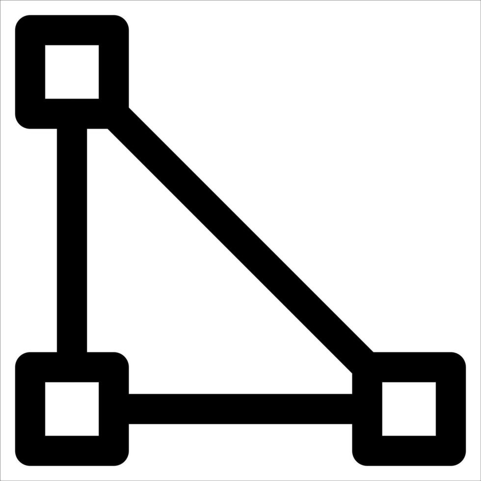 new unique black and white image of a triangle in white background vector