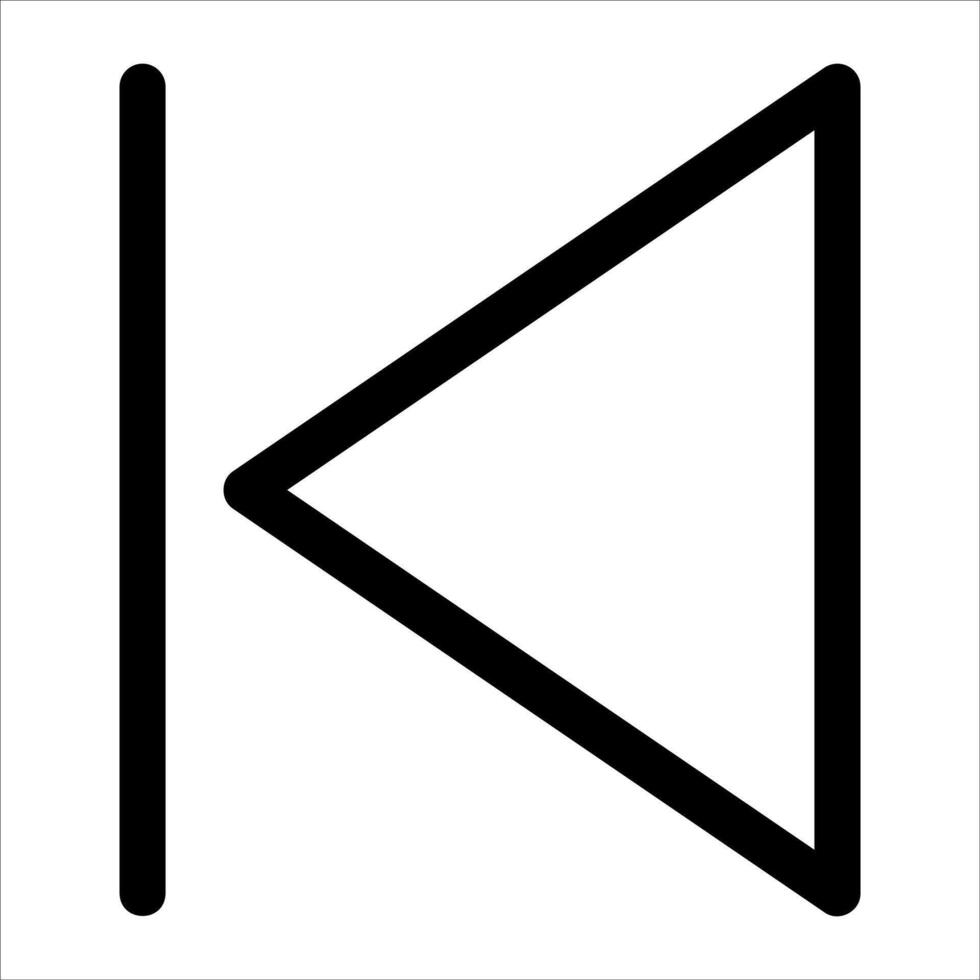unique black and white icon of a right arrow vector