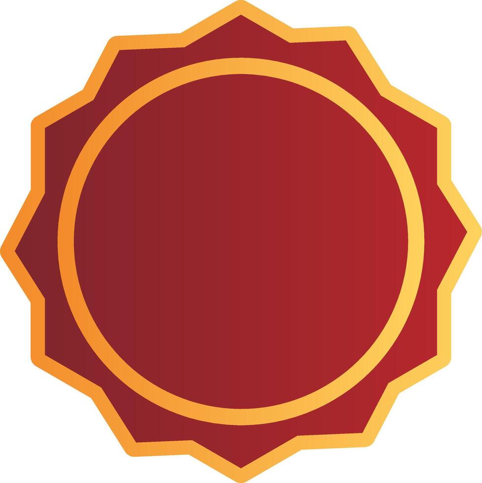 Refined Labels in Red and Gold Palette vector