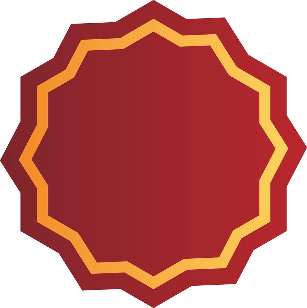 Red and Gold Bordered Tag Designs vector