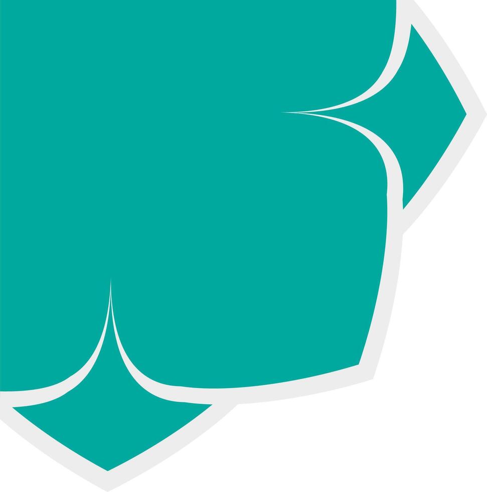 Simple Islamic border frame concept vector