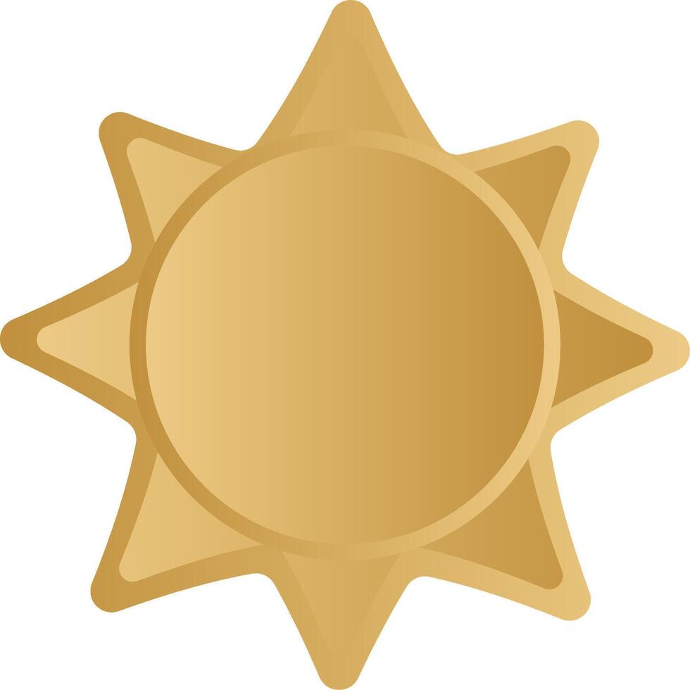 Golden islamic badge frames in classic style vector