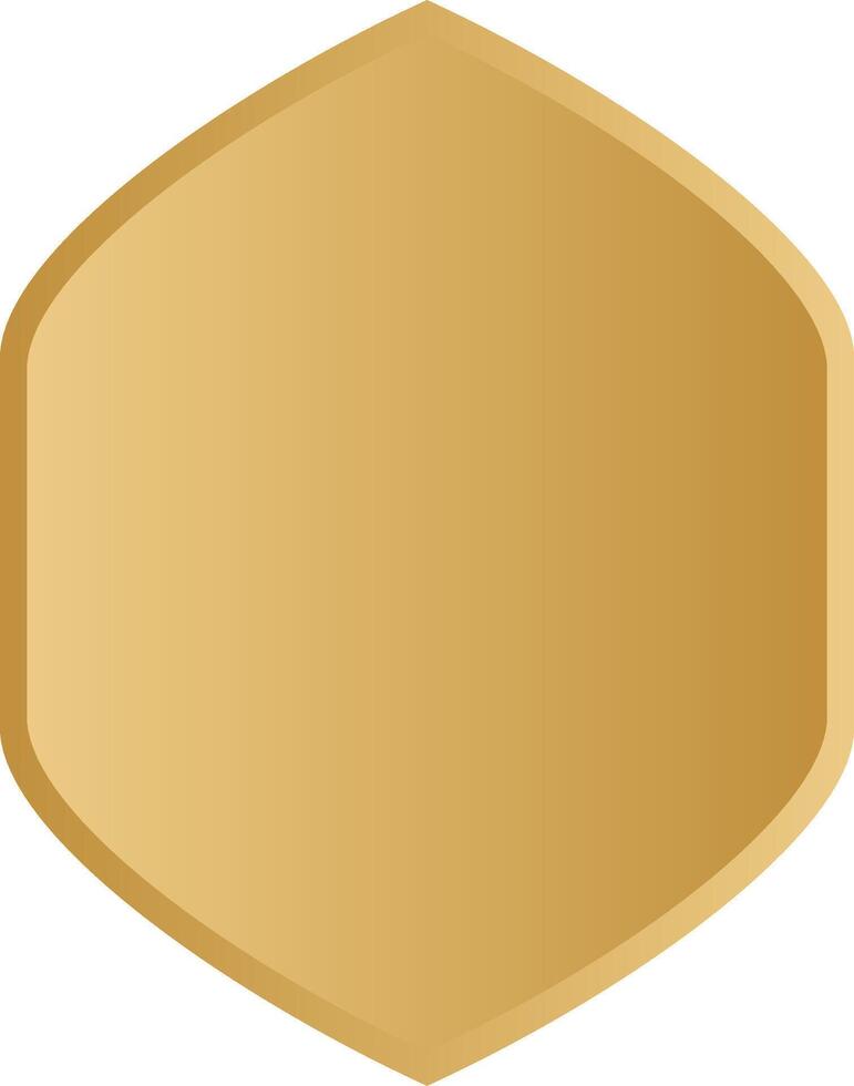 Elegant gold islamic shape frames and badges vector