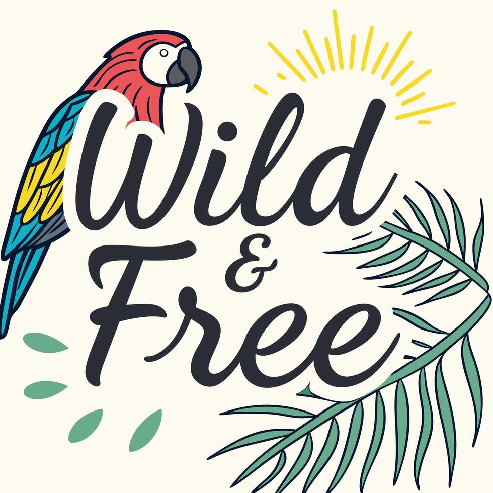 Wild and free logo vector
