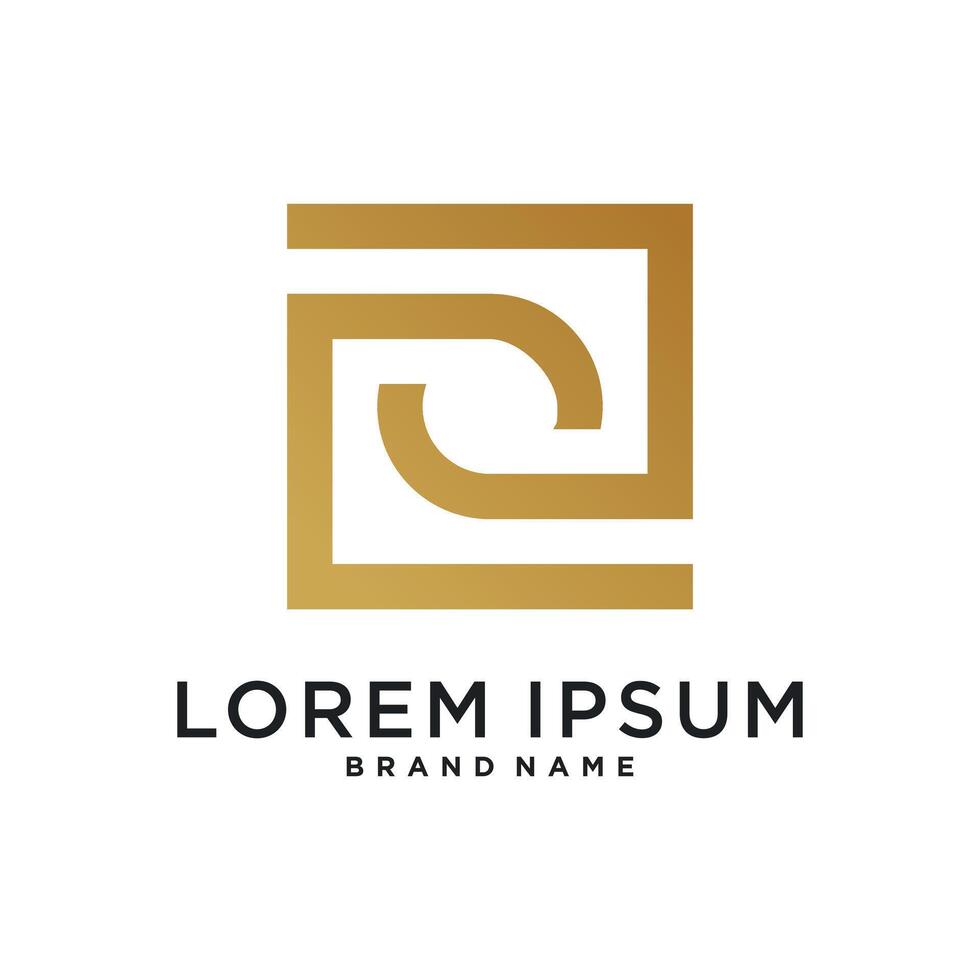 Letter logo design initial O vector