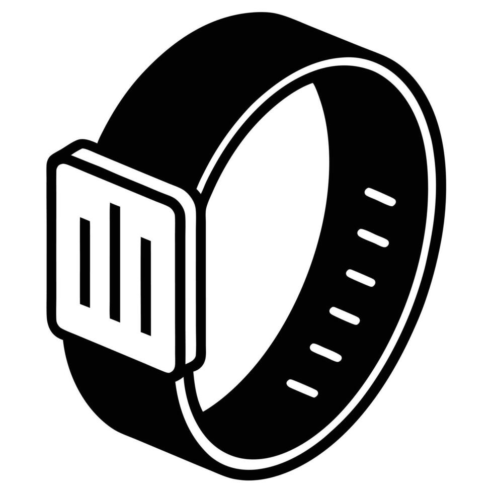 Workout Tracker Smart Fitness Band vector