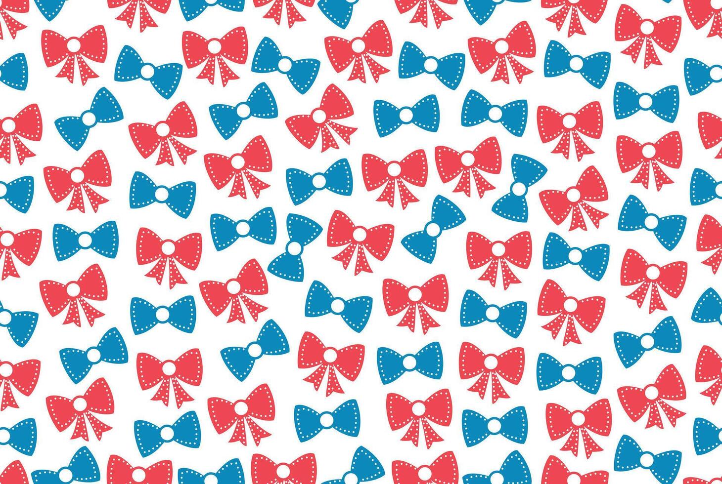 Baby Bows and Bow Ties Seamless Pattern vector