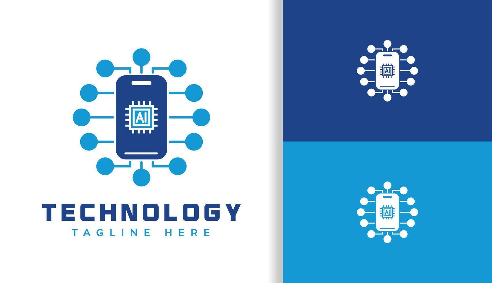 AI TECHNOLOGI SMART GADGET LOGO vector