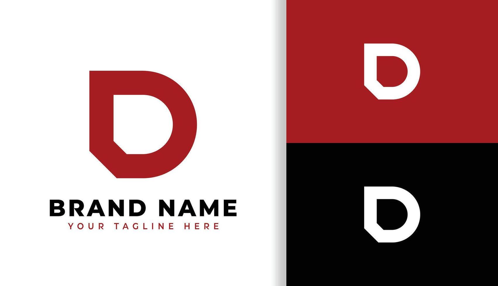 SIMPLE LETTER D LOGO DESIGN vector