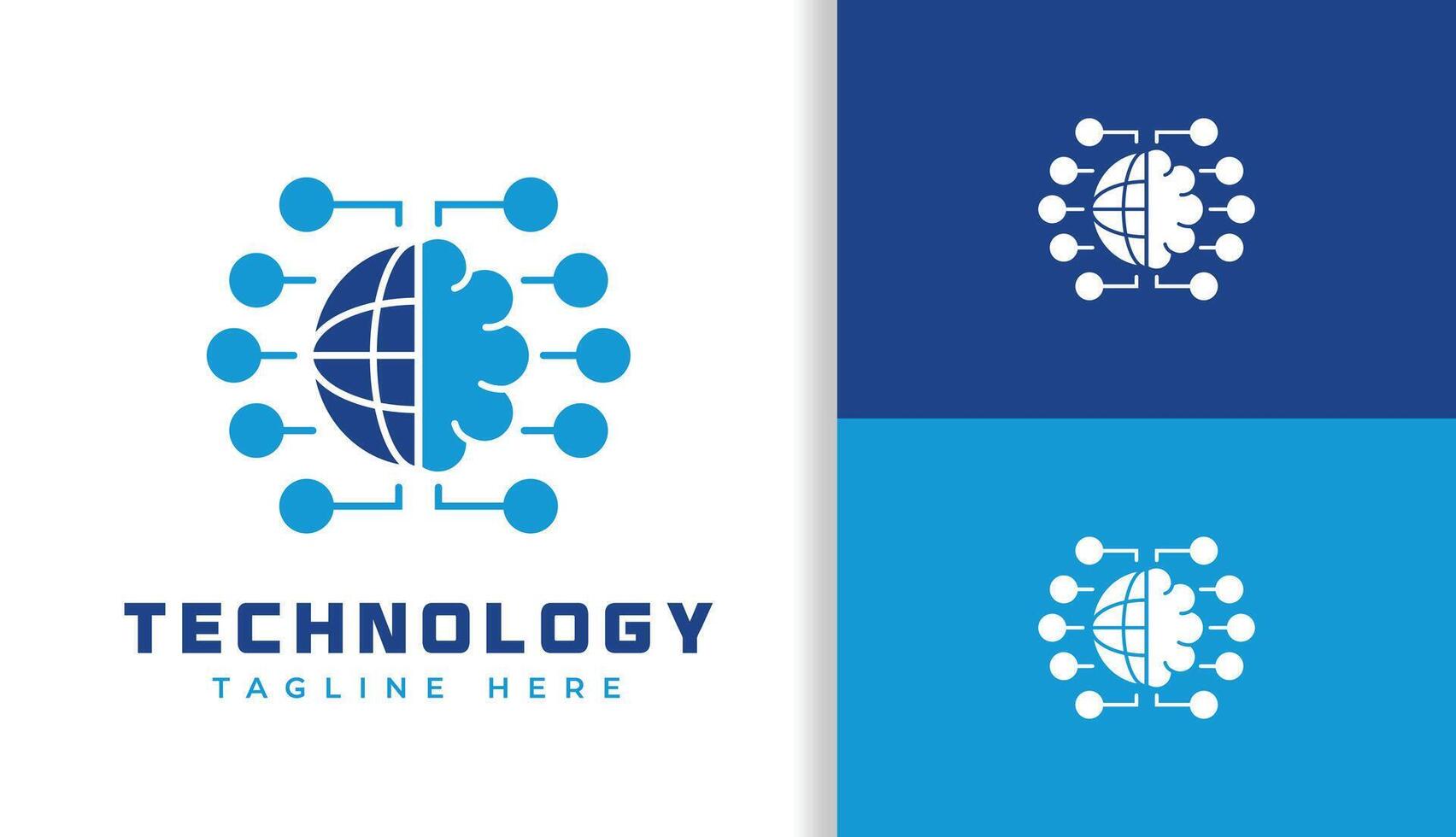 AI TECHNOLOGI SMART LEARNING LOGO vector