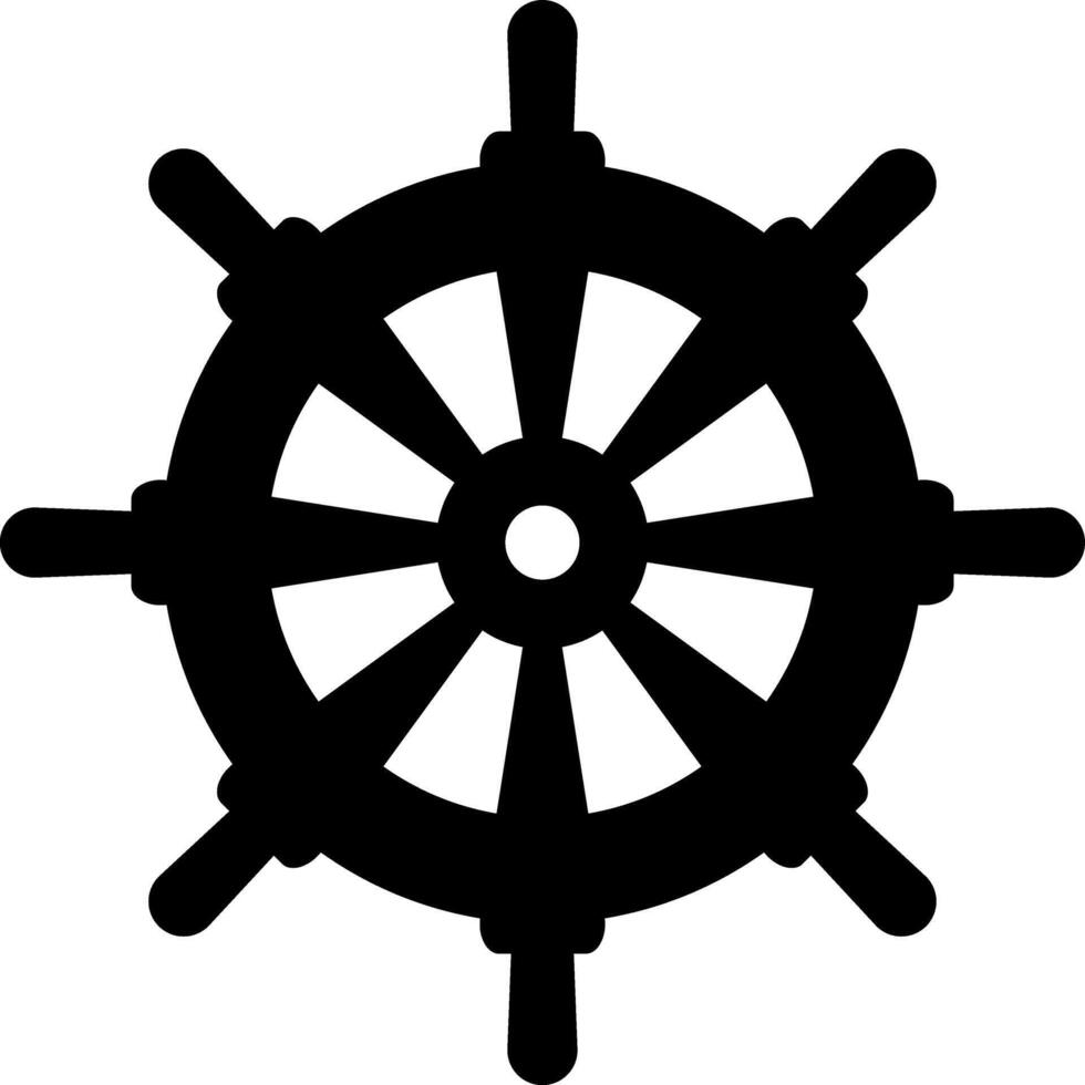 ship wheel icon. Nautical Wheel Steering Wheel. classic marine navigation symbol vector