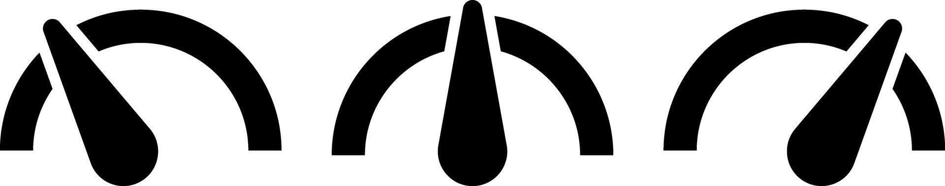 Speedometer icon set. indicator icon collection. Rating meter signs performance concept. Performance concept. Fast internet speed sign vector
