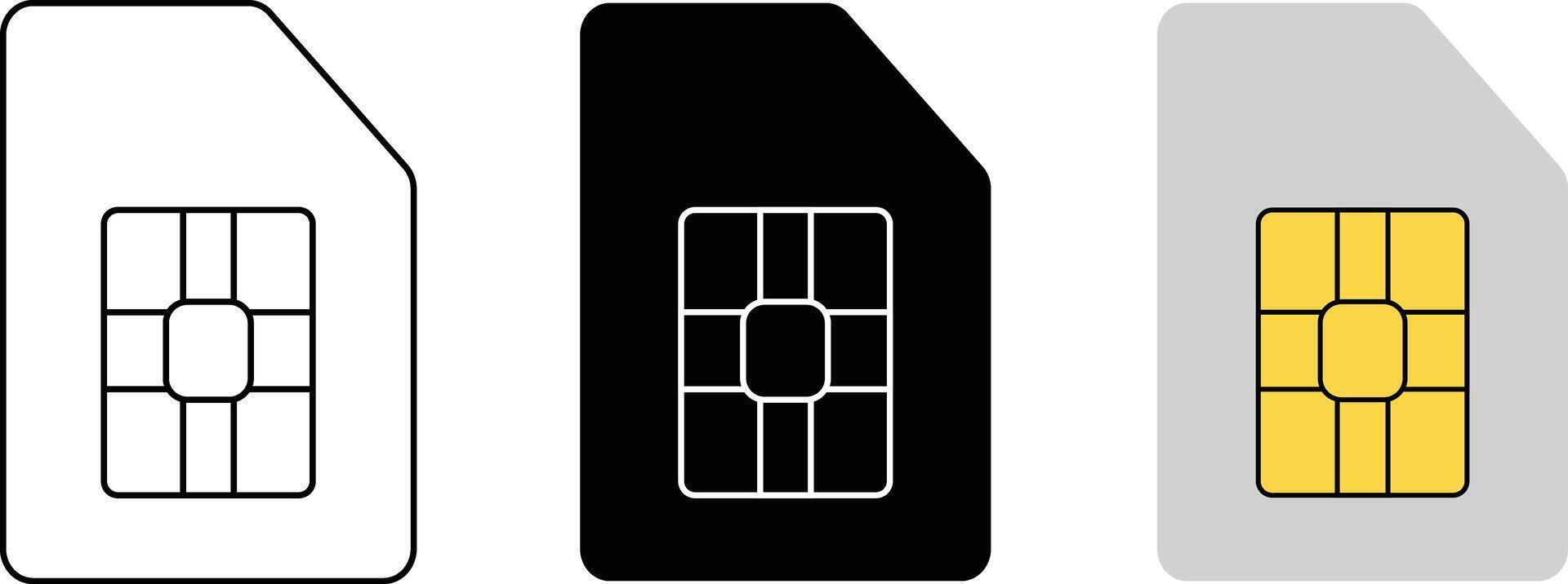 Sim cards icon. Mini micro nano cards. Communications symbol design. mobile telephone card sign. vector