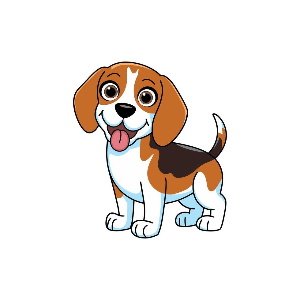 Creative Dog Portrait Illustration vector