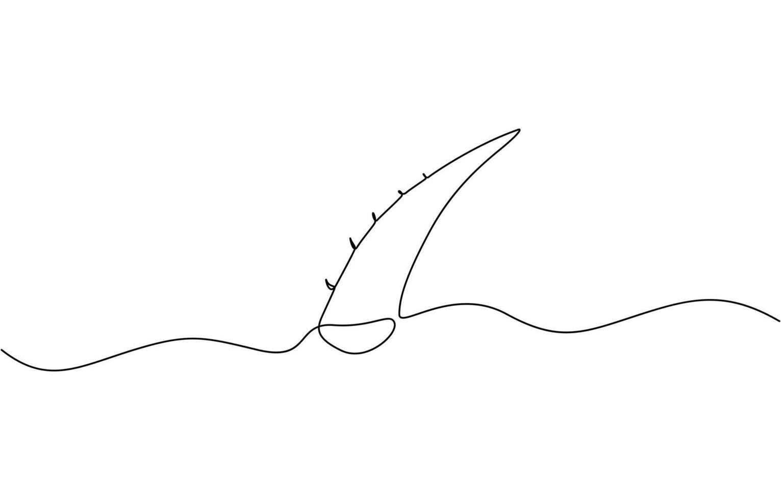 Single continuous line drawing of healthy organic green aloe vera for farm logo identity, One single line drawing of healthy organic green aloe vera for farm logo. vector