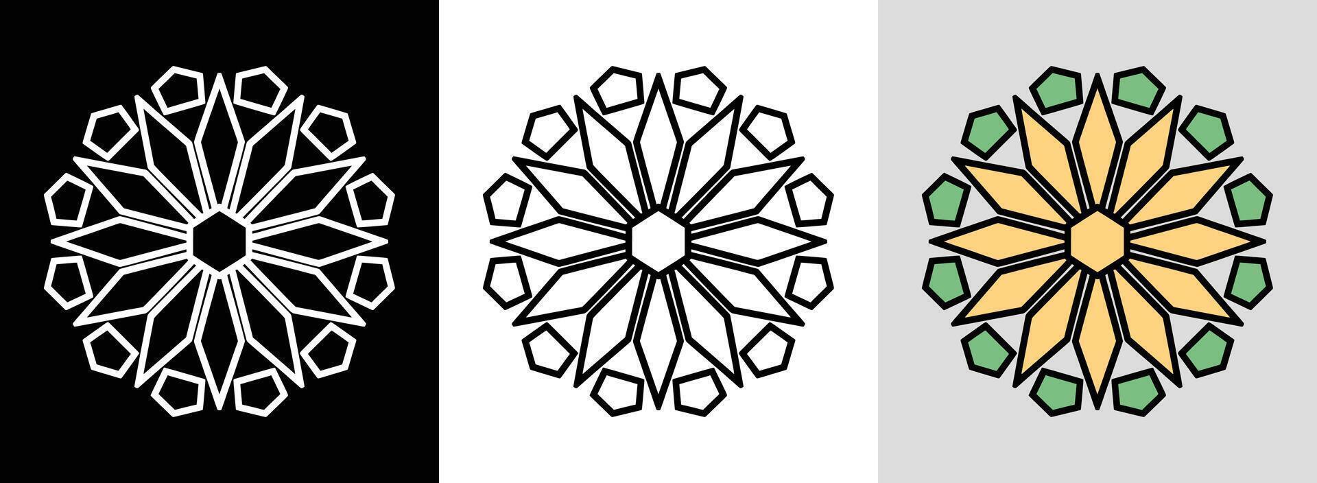Bohemian Mandala with Pastel Colors vector
